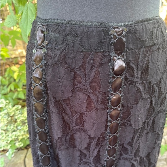 Elegant Boho Black Lace Skirt. Size M. - Picture 3 of 6